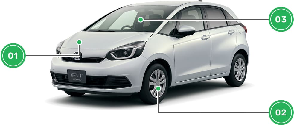 1ヶ月無料点検の点検箇所イメージ